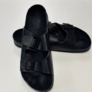 American Eagle Outfitters Black Slide Sandals